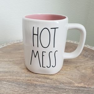 New Rae Dunn Hot Mess Mug In white
